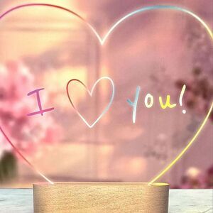 LumiHeart RGB LED Message Board & Erasable Marker